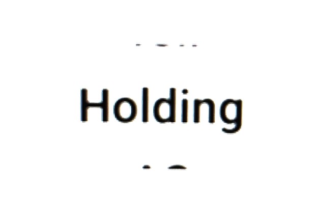 Holding